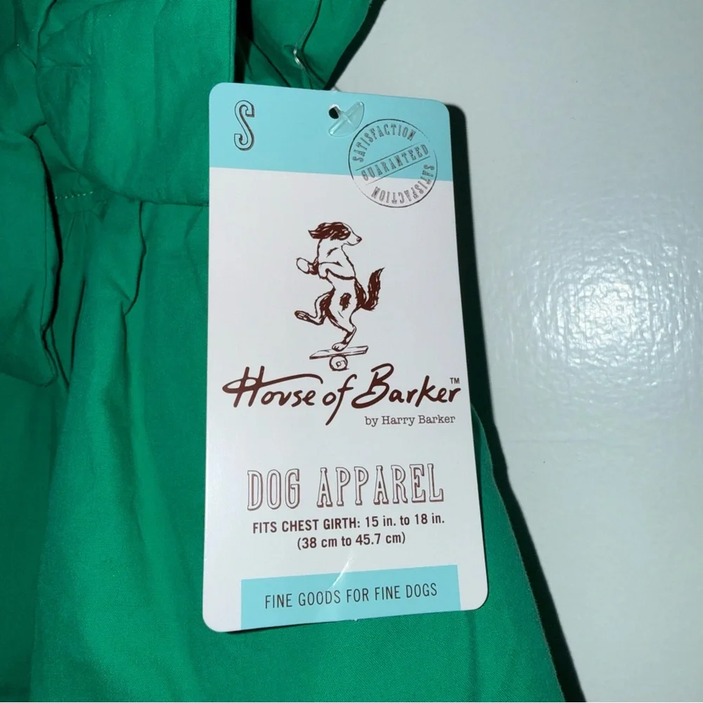 🆕 House of Barker Bow Dog Dress Size Small